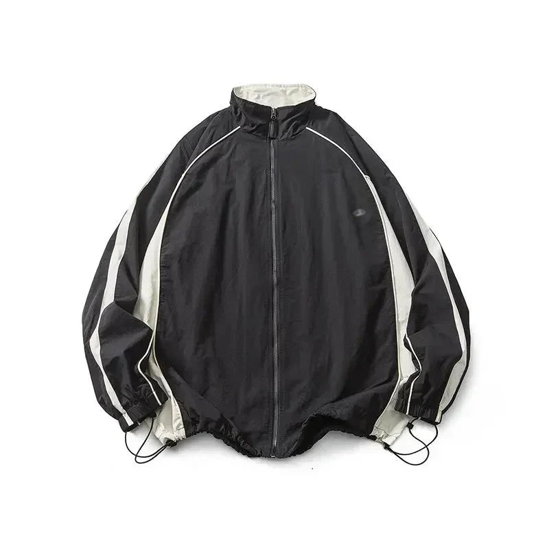 Stylish black Urban Edge Zip-Up Jacket.