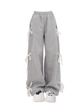 Casual "Urban Ribbon Sweatpants" in stylish Grey.