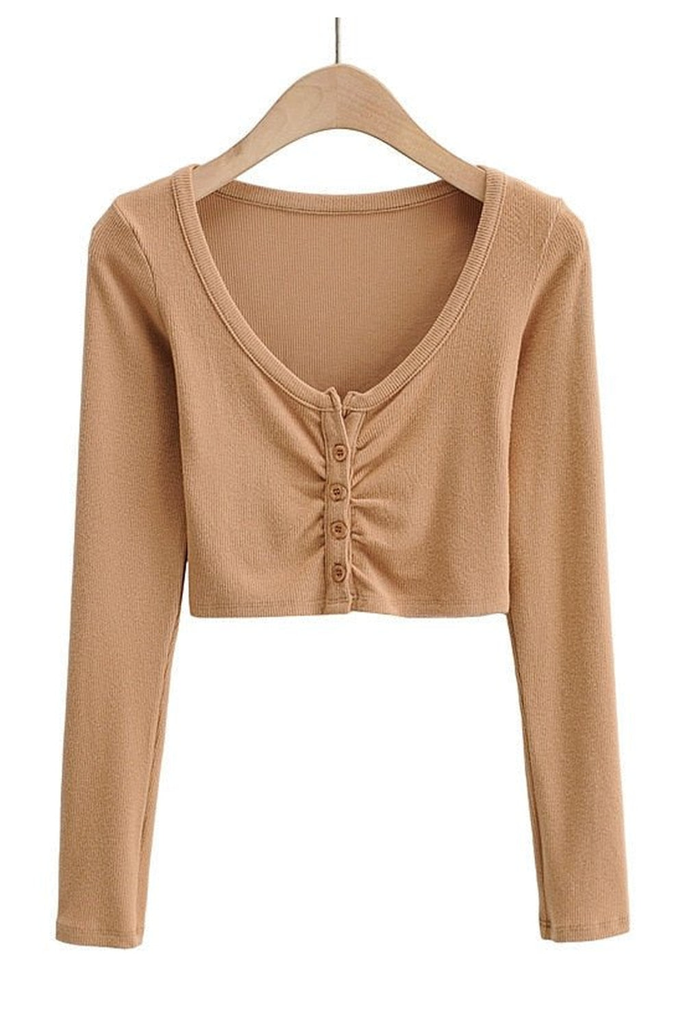 V-neck Long Sleeve Top