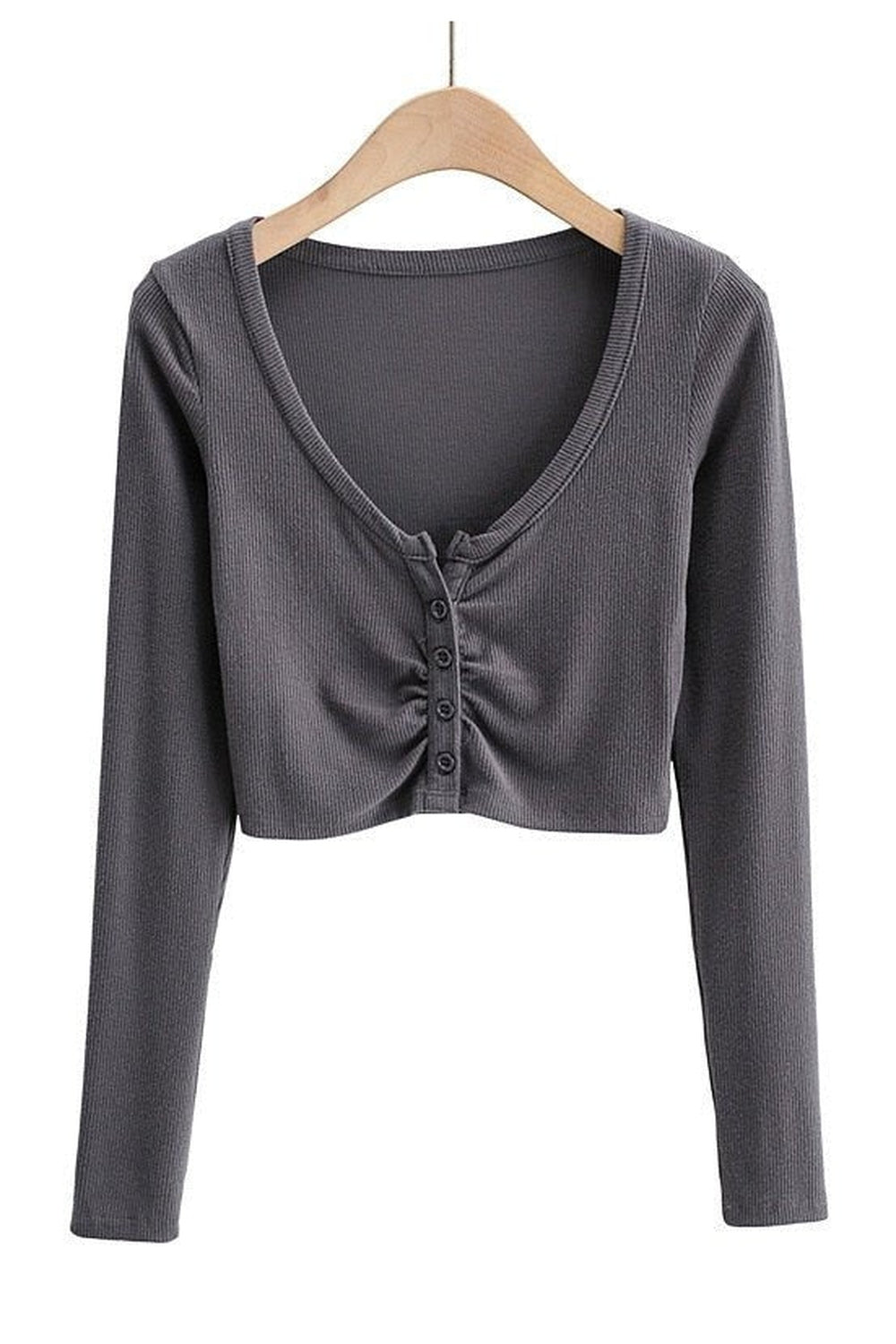 V-neck Long Sleeve Top