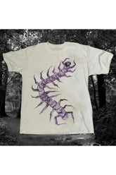 White Venomous Crawl Graphic T-Shirt featuring snake design.