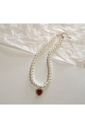 Vintage Aesthetic Love Heart Necklace