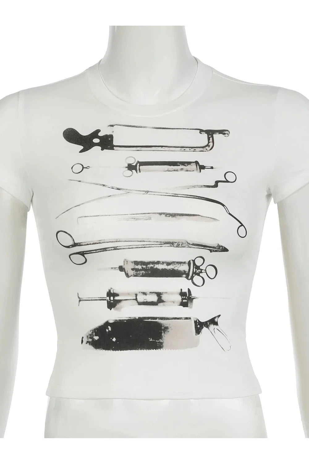 Vintage Anatomy Tools Crop Top