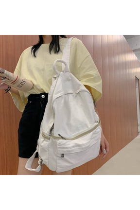 Vintage  Backpack Canvas Female Laptop