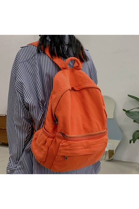 Vintage  Backpack Canvas Female Laptop