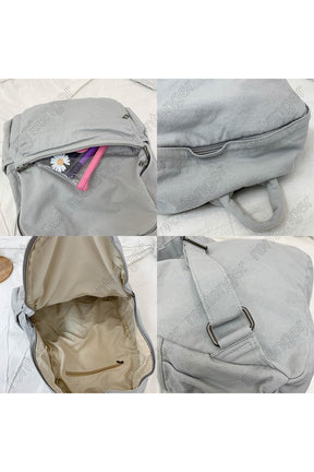 Vintage  Backpack Canvas Female Laptop