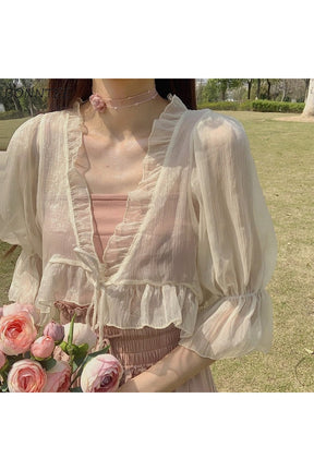 Vintage Chiffon Loose Blouse