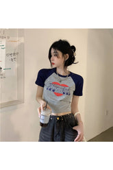 Vintage Cute Retro T-Shirt in Gray, charming design.