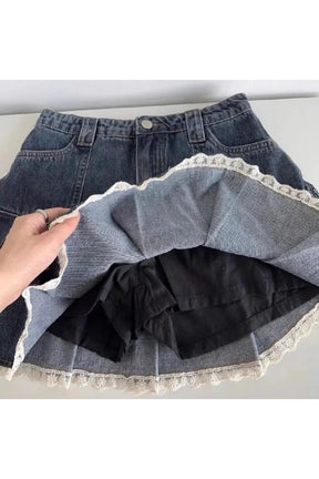 Vintage Denim Mini Skirt