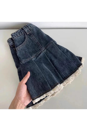 Vintage Denim Mini Skirt