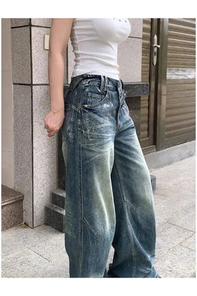 Vintage Fade Wide-Leg Jeans