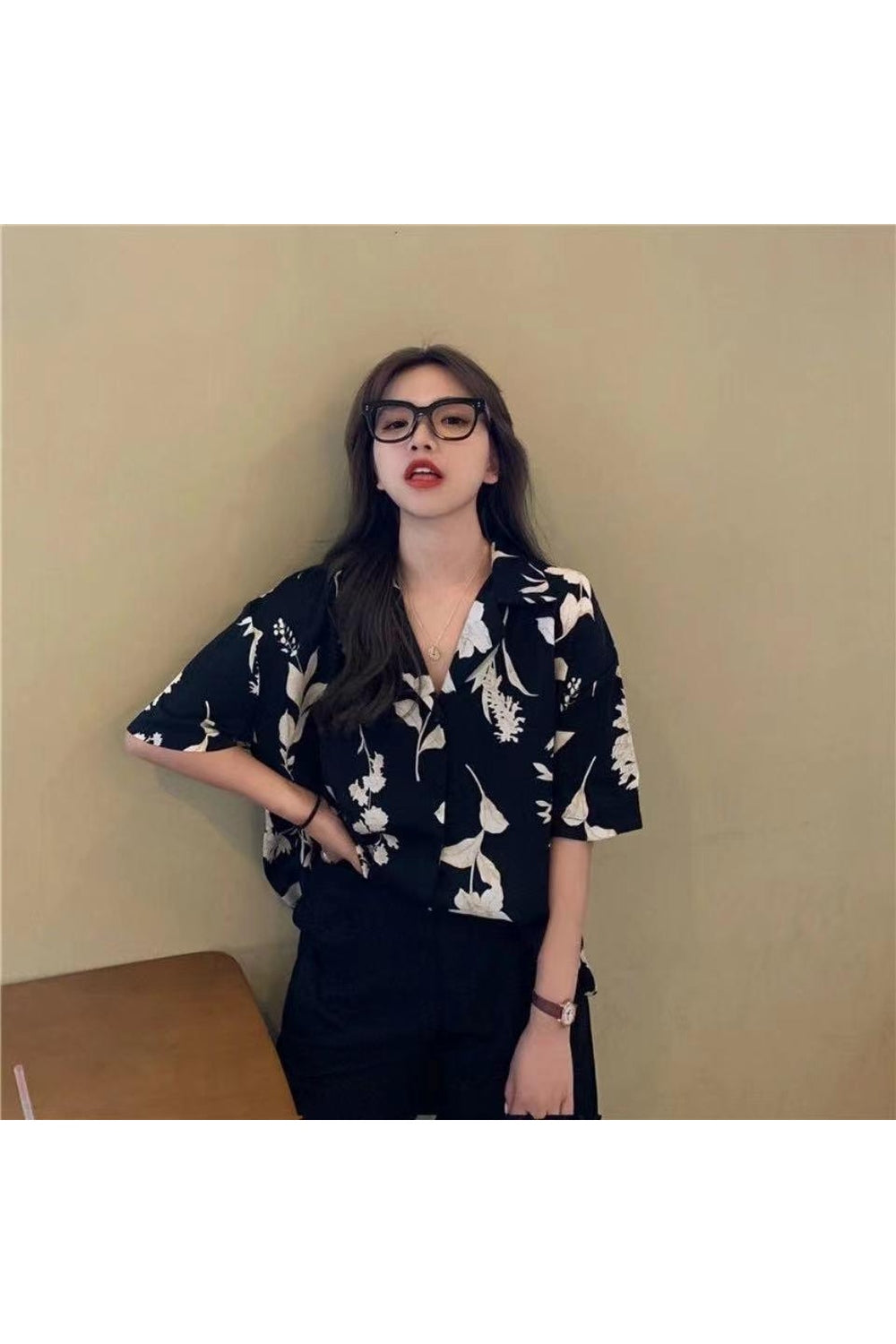 Vintage Fashion Floral Shirt