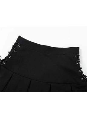 Vintage Gothic Pleated Skirt