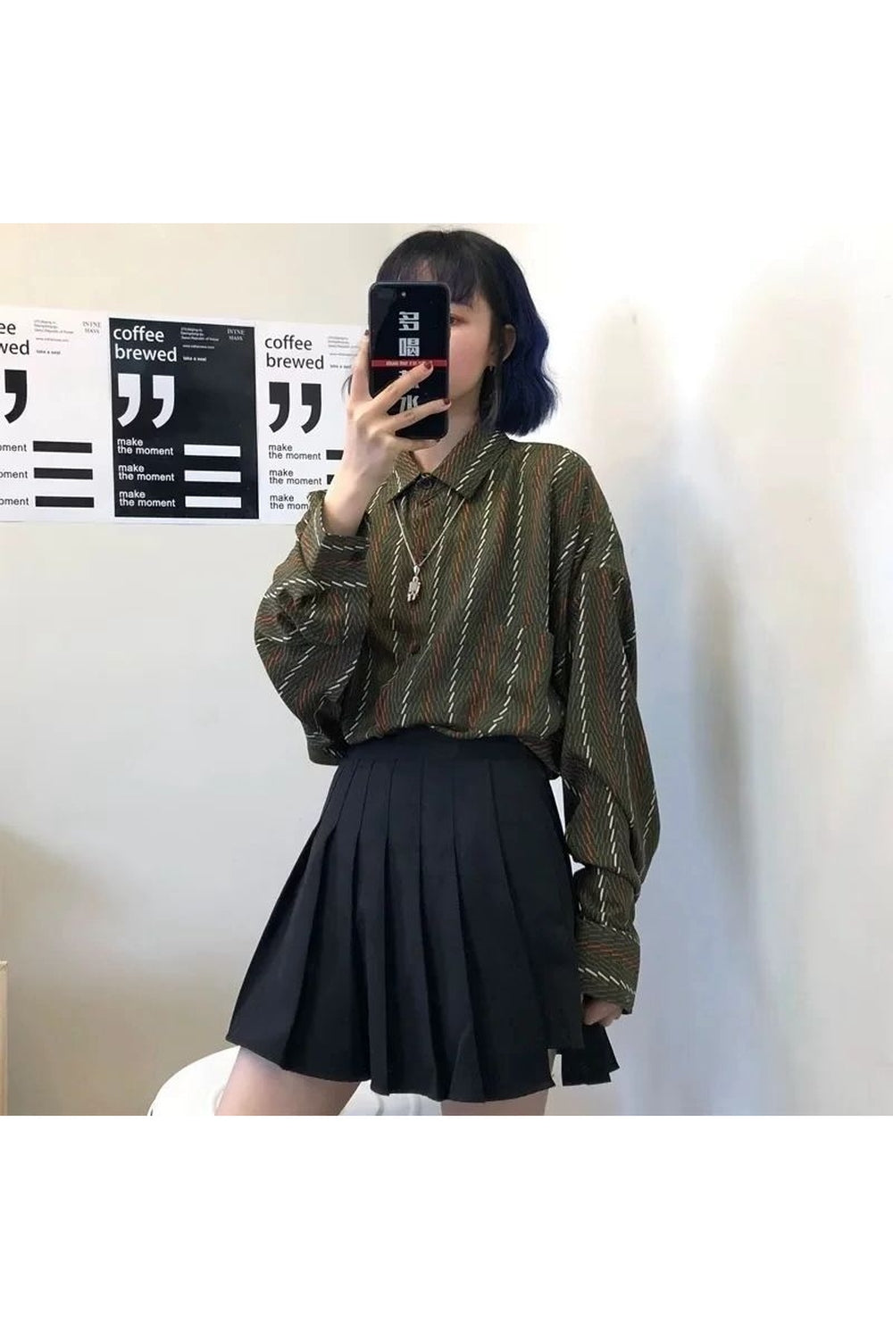 Vintage Green Long Sleeve Shirt