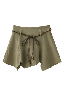 Vintage Gyaru Mini Skirt in refreshing Green hue.