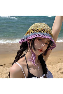 Vintage Knit Sun Hat