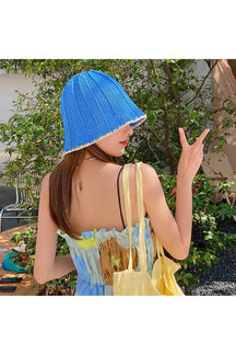 Vintage Knit Sun Hat