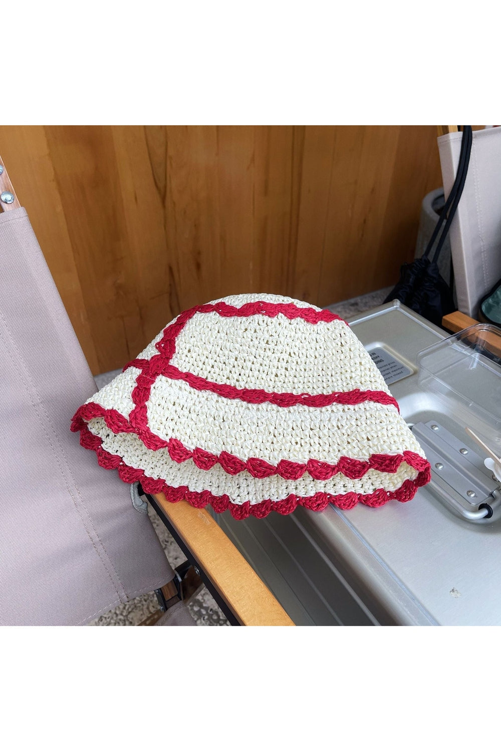 Vintage Knit Sun Hat