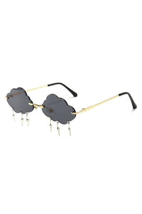 Vintage Lightning Pendant Sunglasses