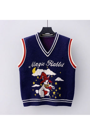 Fall Vintage Magic Rabbit Knit Sweater