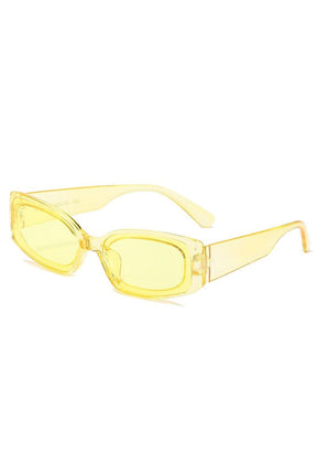 Pink cat eye sunglasses in T-Yellow variant.