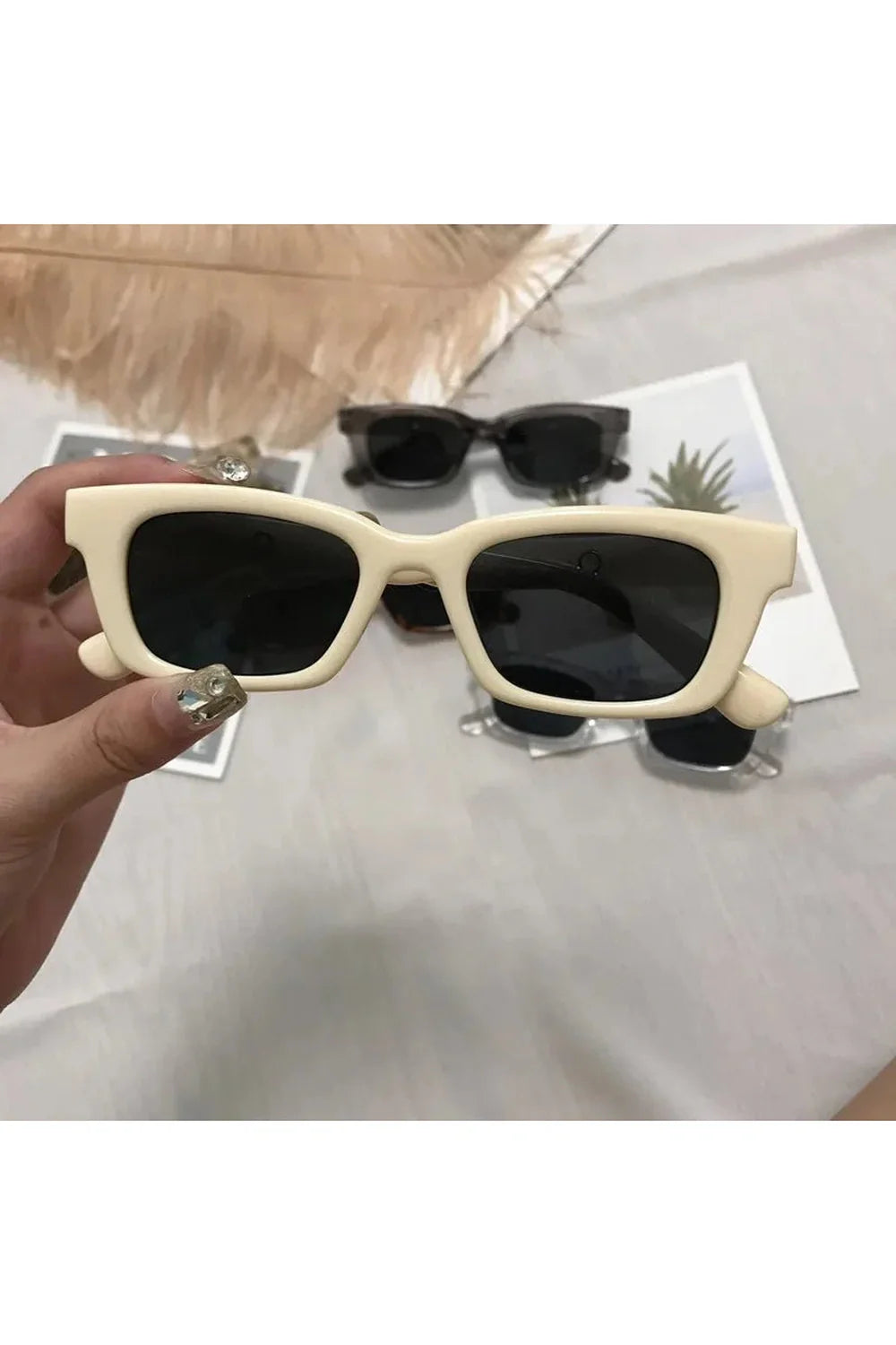 Vintage Rectangle Sunglasses