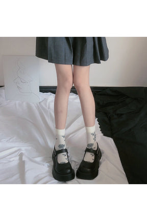 Vintage Rose Knee Socks