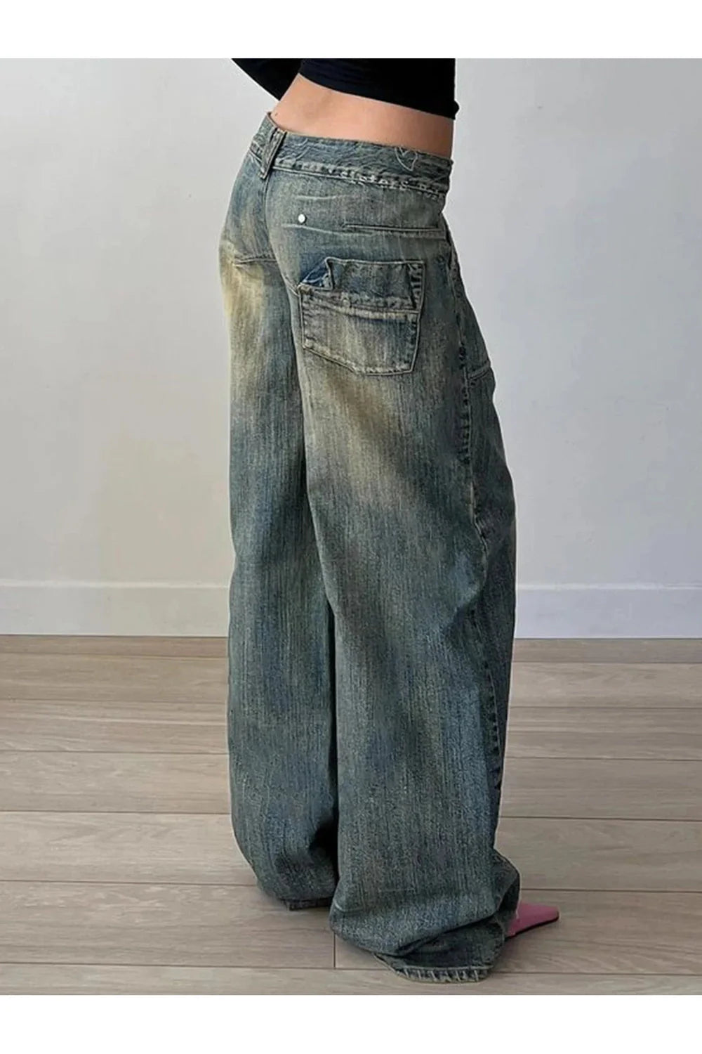 Fall Vintage Washed Baggy Jeans