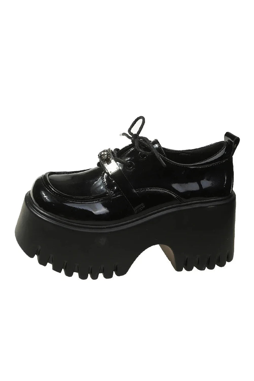 Platform loafers: Void Walker, sleek black style.