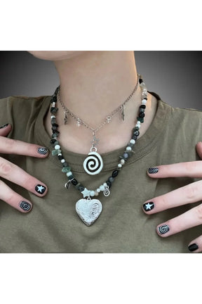 Vortex Charm Punk  Necklaces