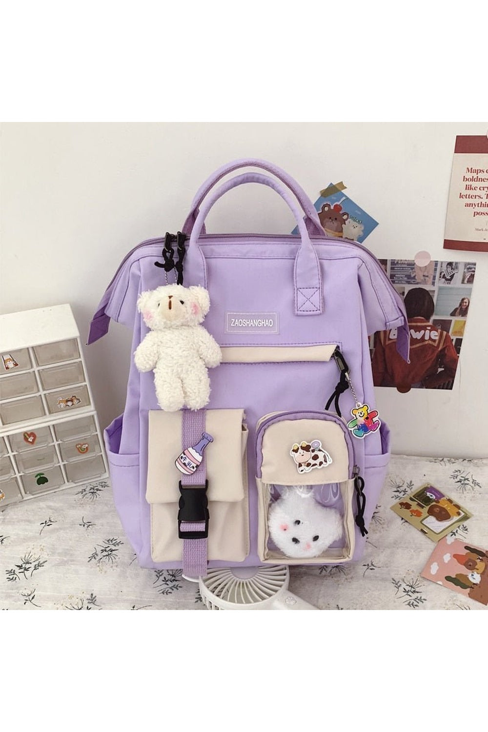 Waterproof Pastel Colors Cute Backpack