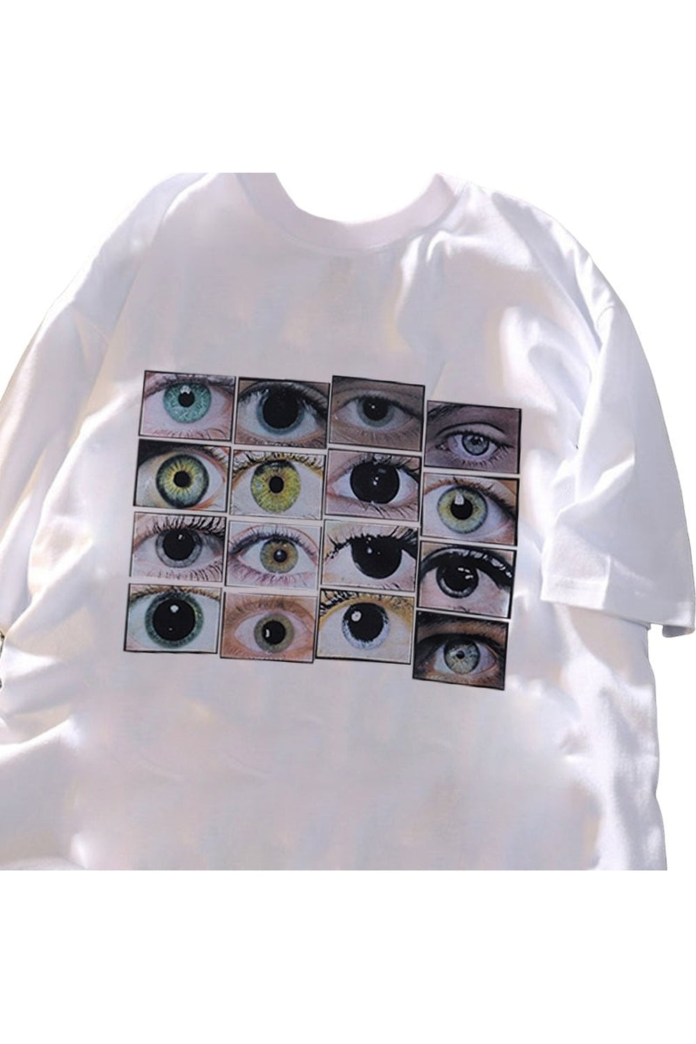 Weirdcore Aesthetic Eyes Print T-Shirt