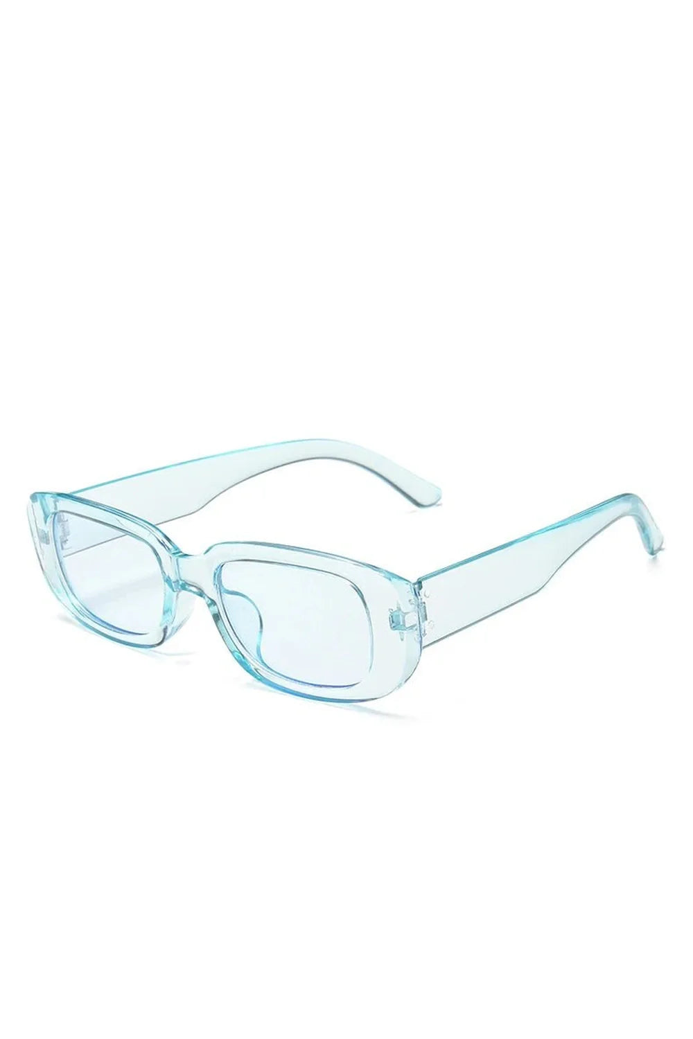 White Rectangular Sunglasses