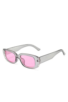 White Rectangular Sunglasses