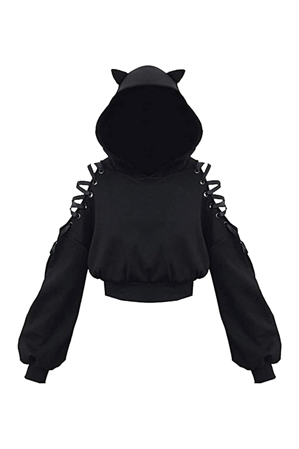 Cozy "Fall Witch Style" Crop Hoodie Variant A.