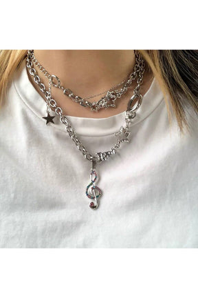 Y2k Aesthetic Shiny Star Necklace