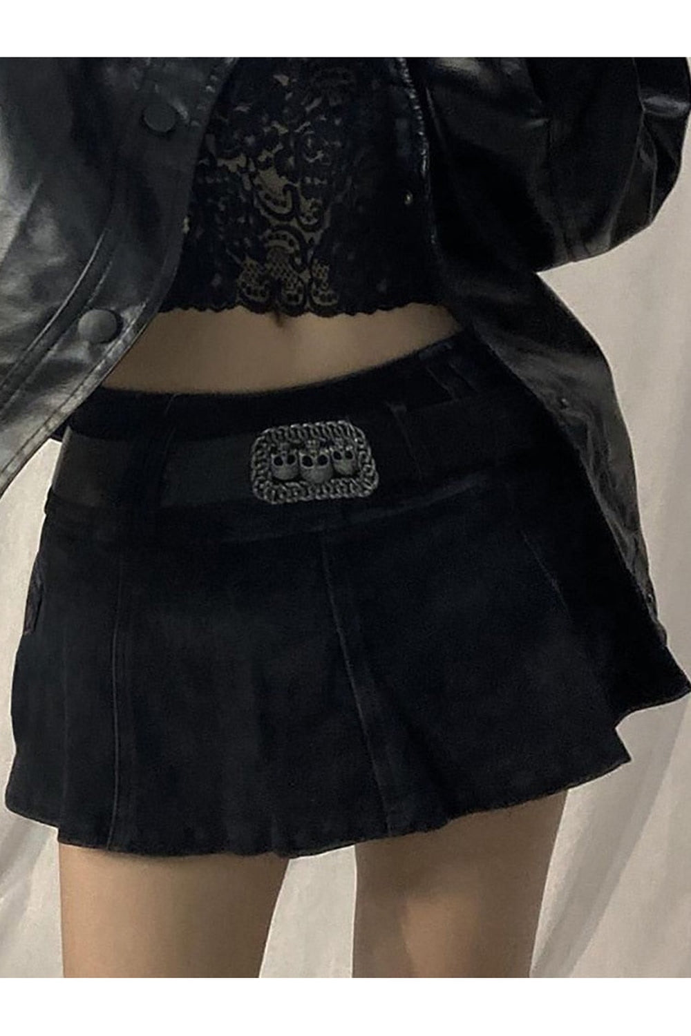 Y2K Alt Low Waist Mini Skirt