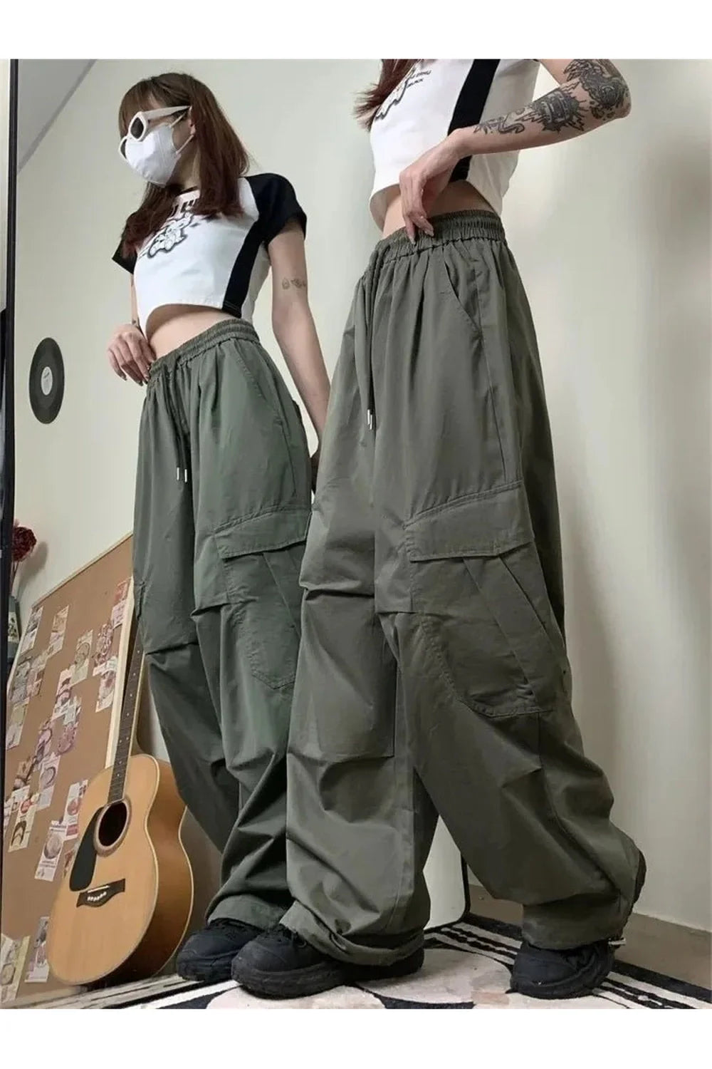 Y2K Baggy Cargo Women's Pants