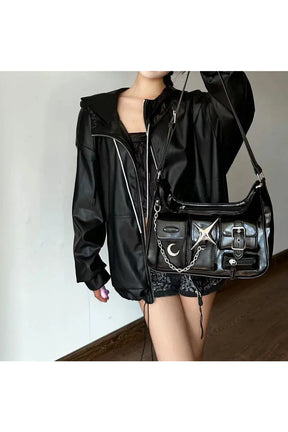 Y2k Black Chain Handbag