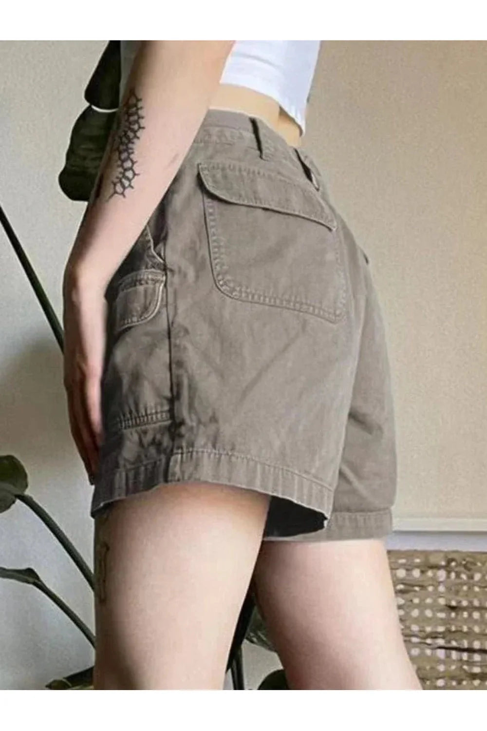 Y2K Cargo Denim Shorts