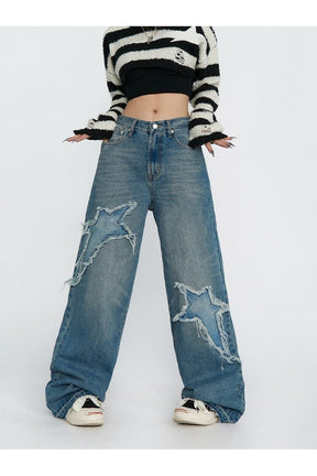 Y2k Embroidered Denim Pants