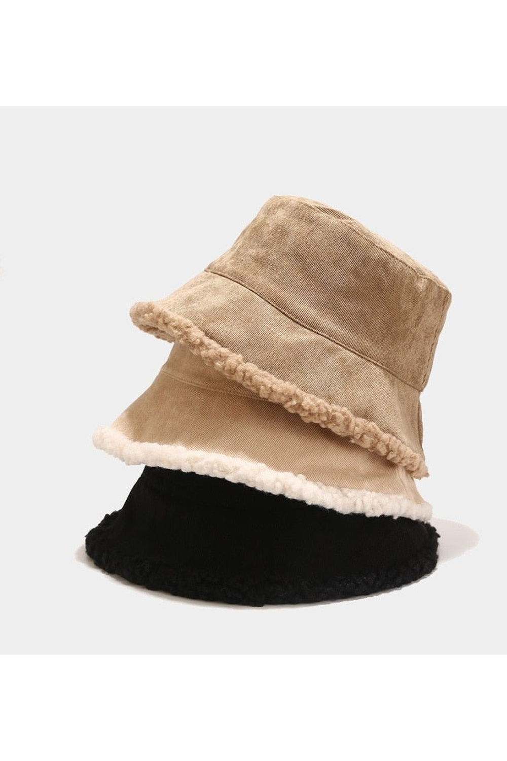 Y2k Faux Fur Bucket Hat