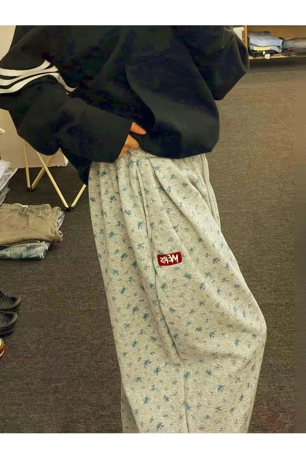 Y2K Floral Sweatpants