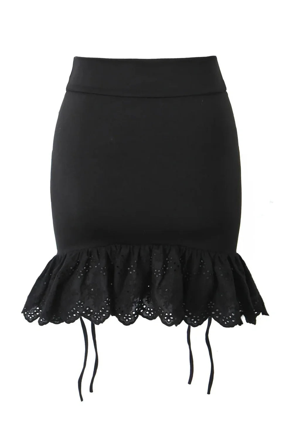 Y2K Lace Hem Mini Skirt