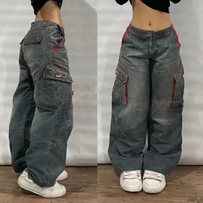 Y2K Oversized Pocket Jeans