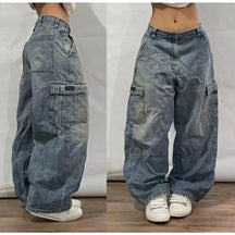 Y2K Oversized Pocket Jeans