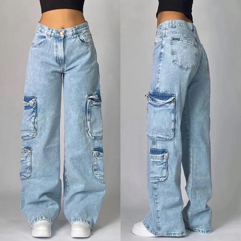 Y2K Oversized Pocket Jeans