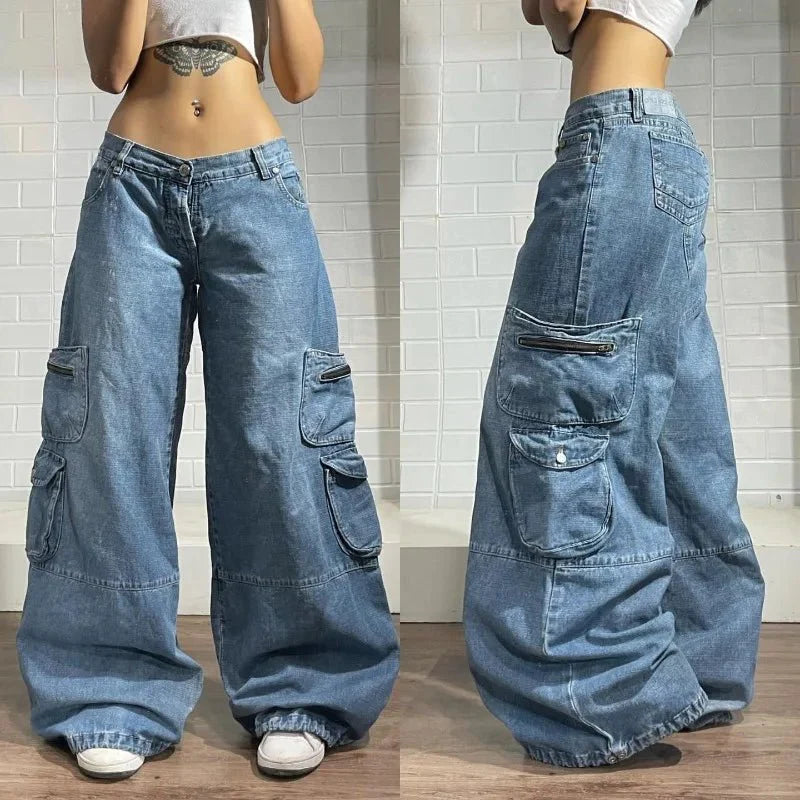 Y2K Oversized Pocket Jeans