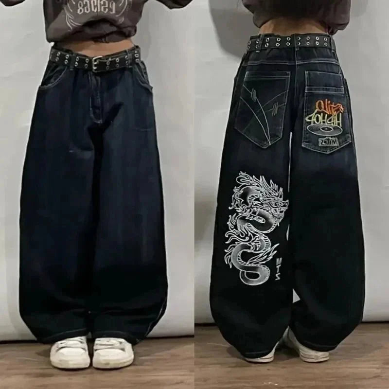 Y2K Oversized Pocket Jeans