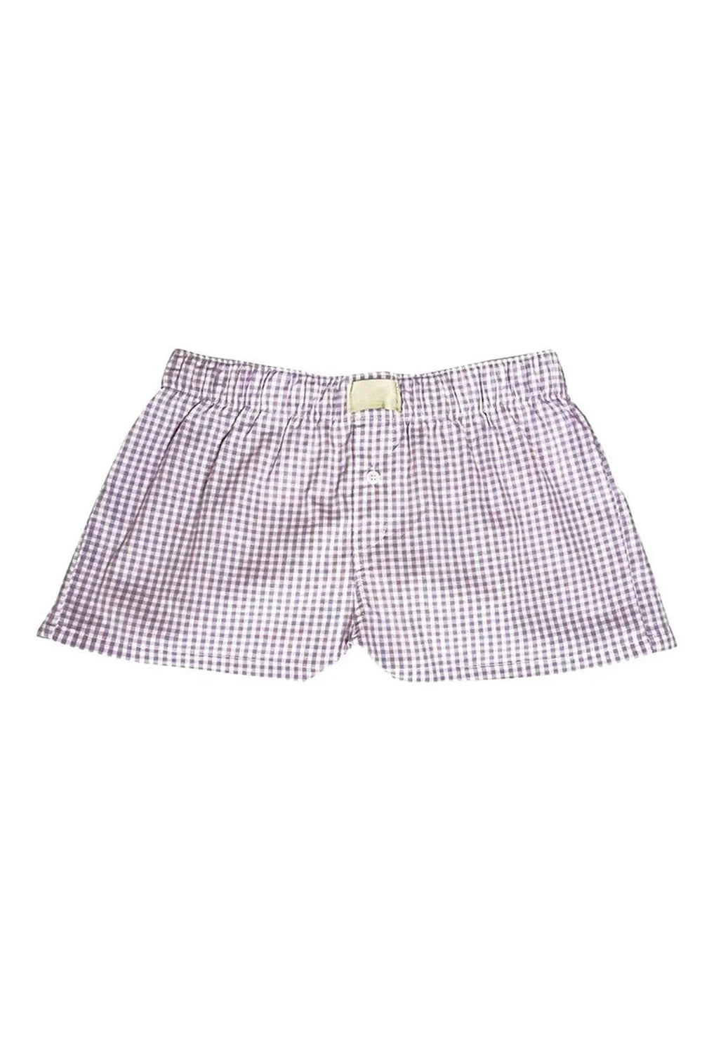 Y2K Plaid Pajama Shorts